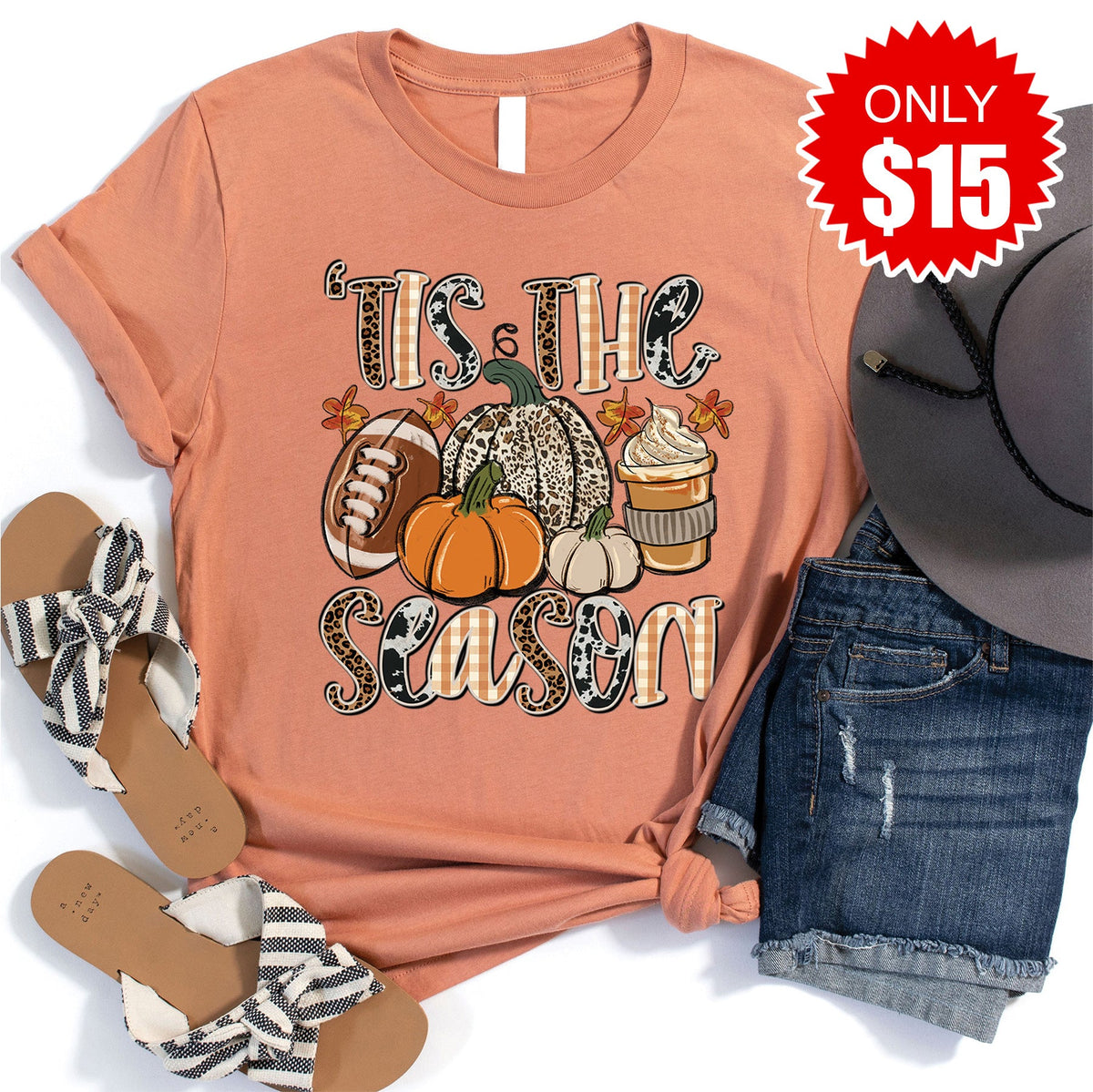 Tis The Season Tee - Heather Terracotta - 15 product image 1