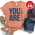 You Are Enough Tee - Heather Terracotta - 15 product image 1