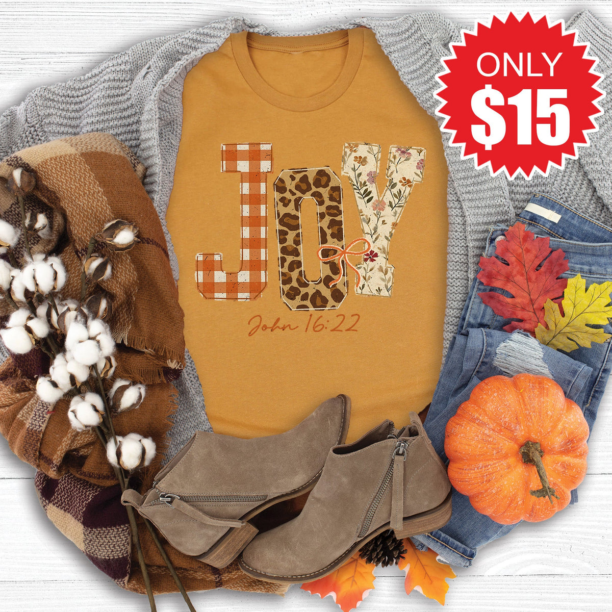 Joy Tee - Heather Toast - 15 product image 1