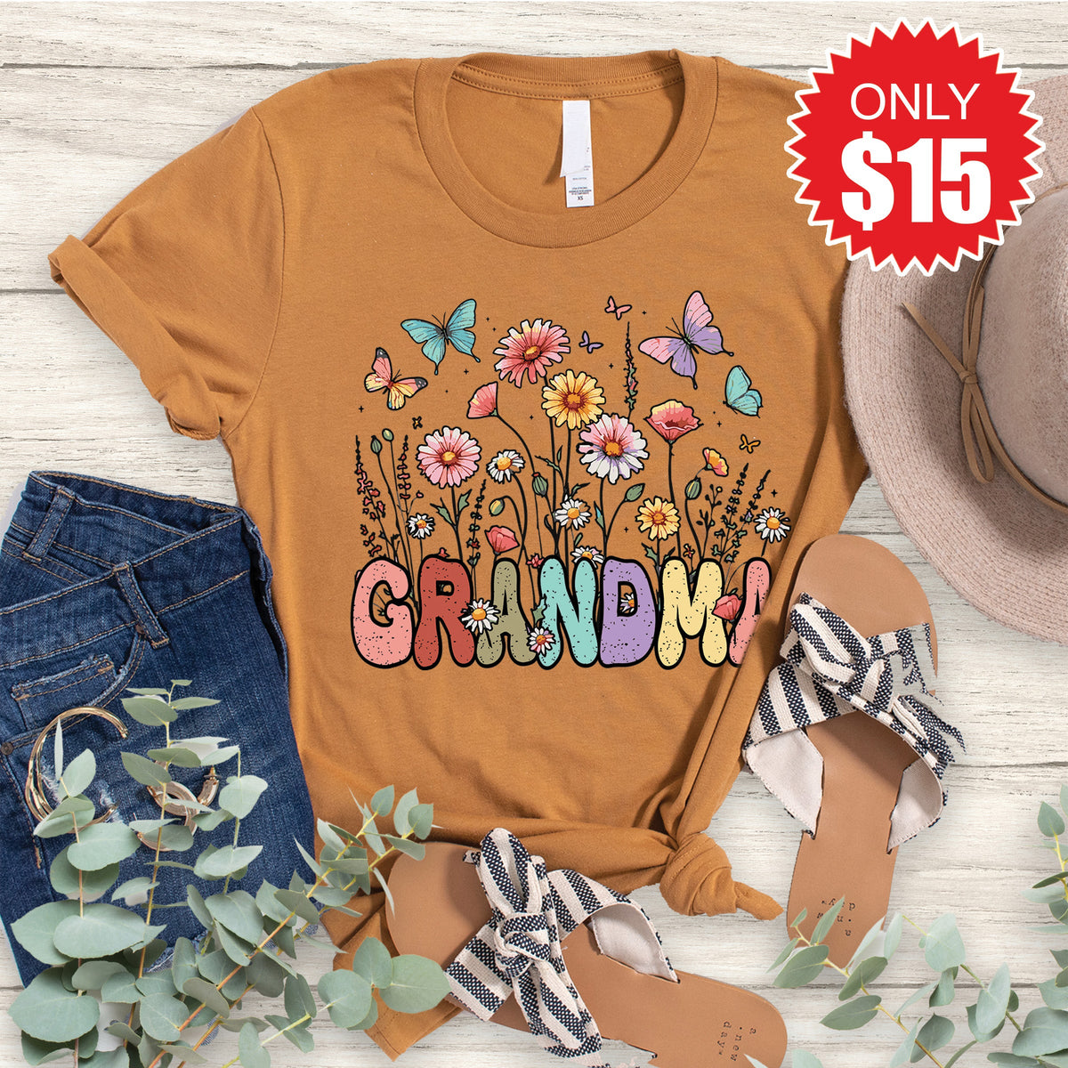 Grandma Tee - Heather Toast - 15 product image 1