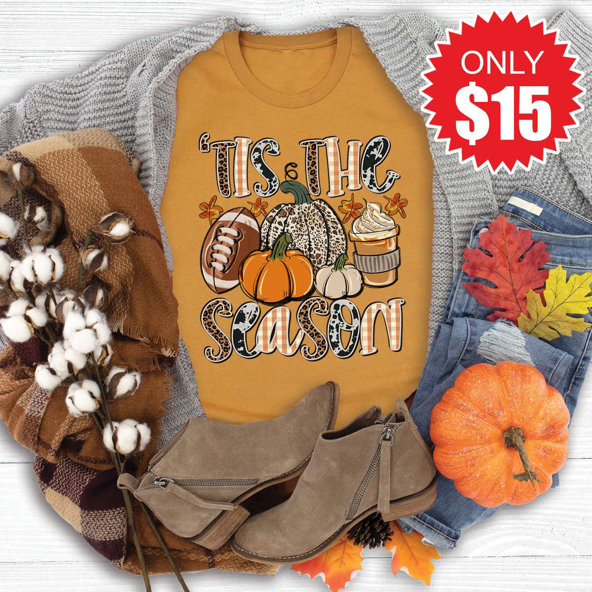Tis The Season Tee - Heather Toast - 15 product image 1