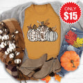 Pumpkin Trio Tee - Heather Toast - 15 product image 1