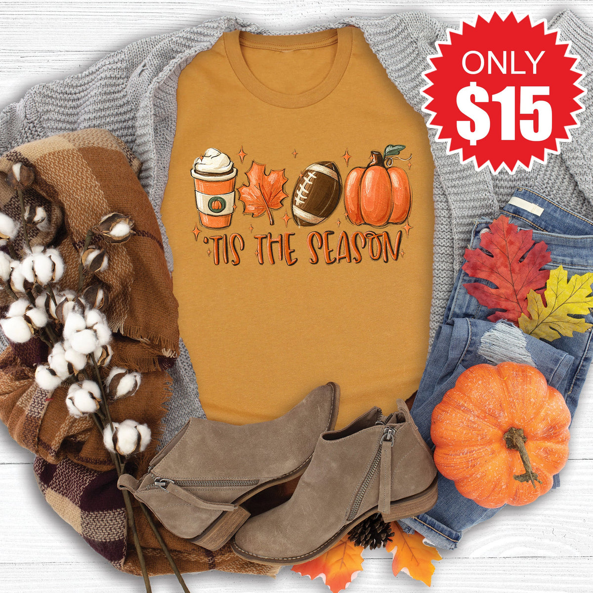 Tis the Season Tee - Heather Toast - 15 product image 1
