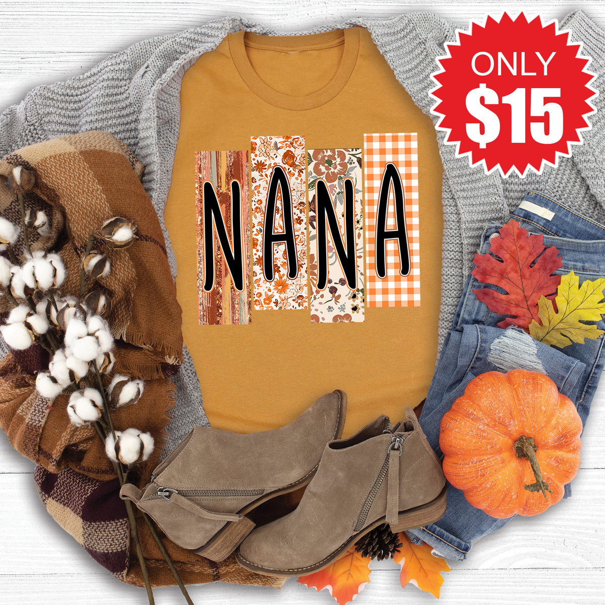 Nana Tee - Heather Toast - 15 product image 1
