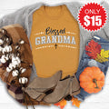 Blessed Grandma Tee - Heather Toast - 15 product image 1