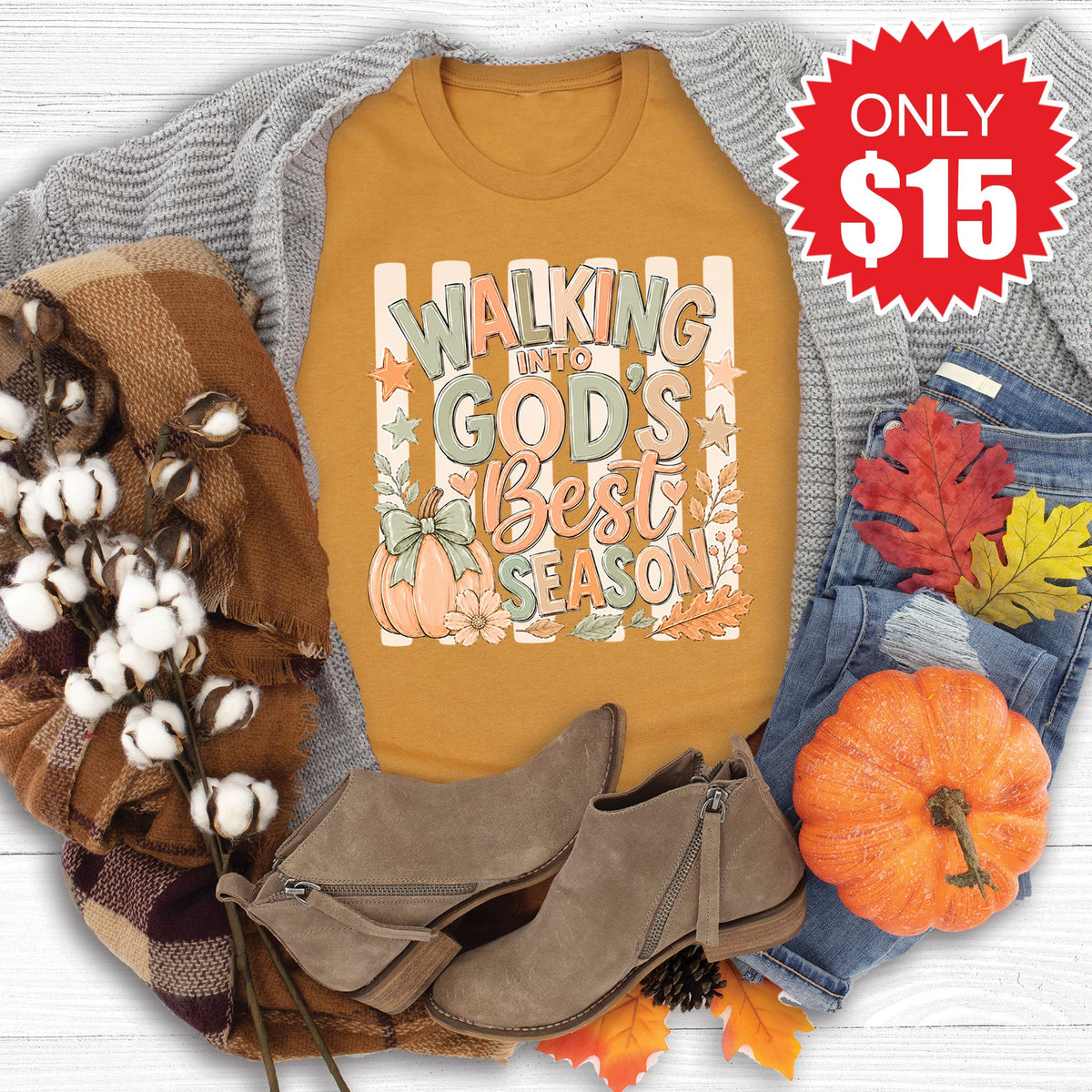 God's Best Season Tee - Heather Toast - 15 product image 1