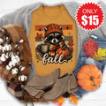 Fall Racoon Tee - Heather Toast - 15 product image 1