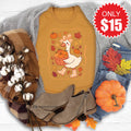 Fall Goose Tee - Heather Toast - 15 product image 1