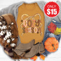 Cozy Season Bow Tee - Heather Toast - 15 product image 1