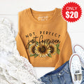Not Perfect Just Forgiven Sweatshirt - Heather Toast - 20 product image 1
