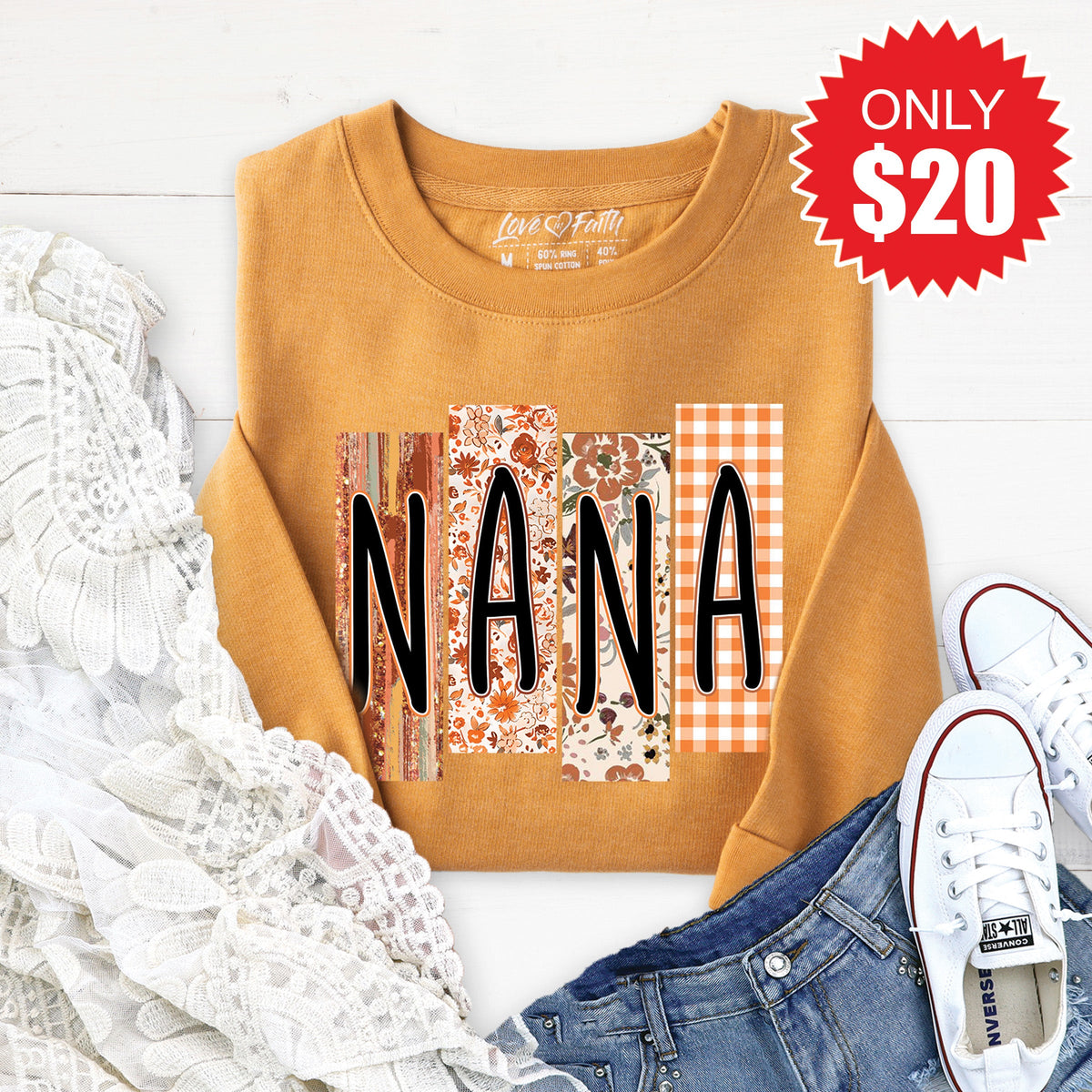 Nana Sweatshirt - Heather Toast - 20 product image 1
