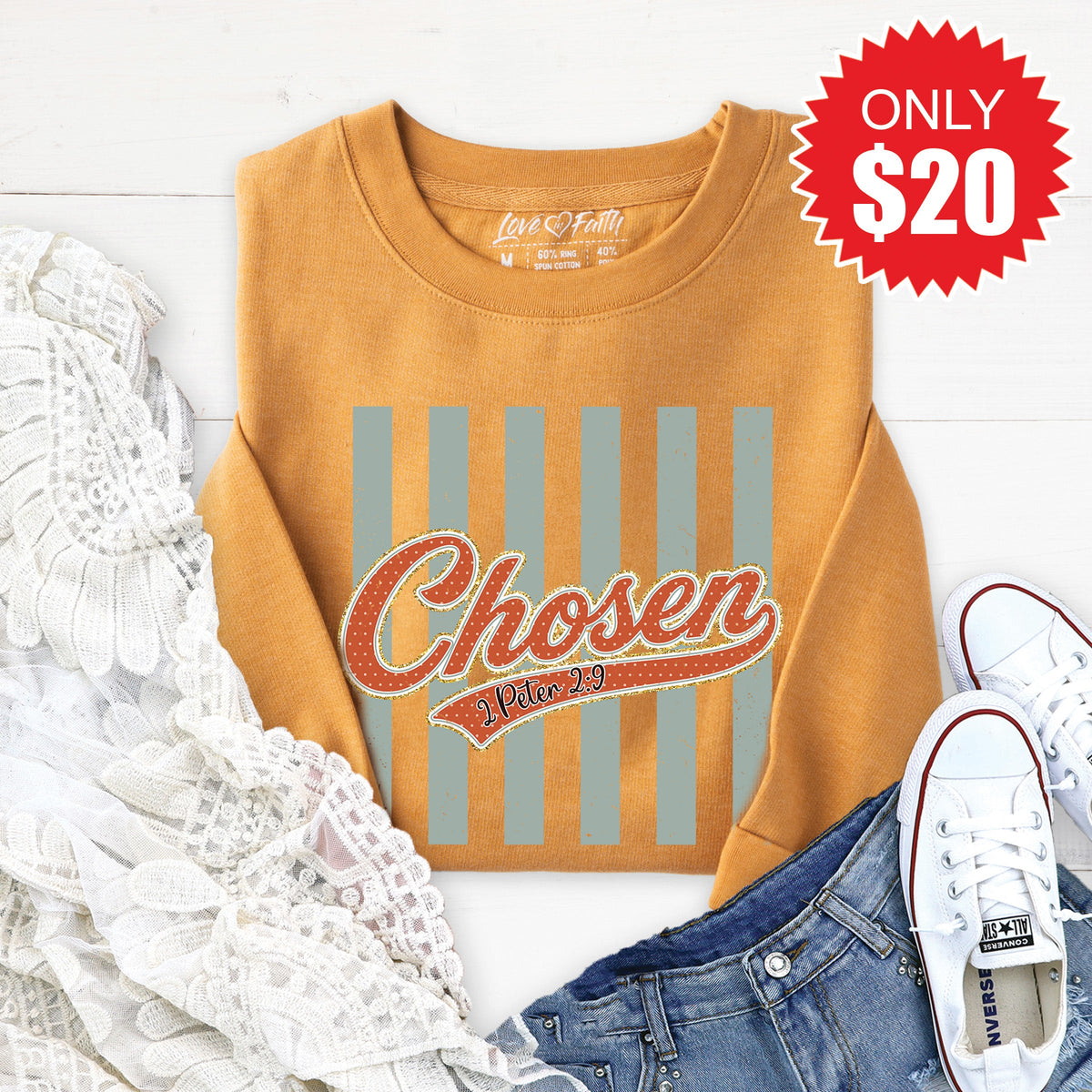 Chosen Sweatshirt - Heather Toast - 20 product image 1