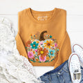 Pumpkin Boho Floral Sweatshirt product image 1