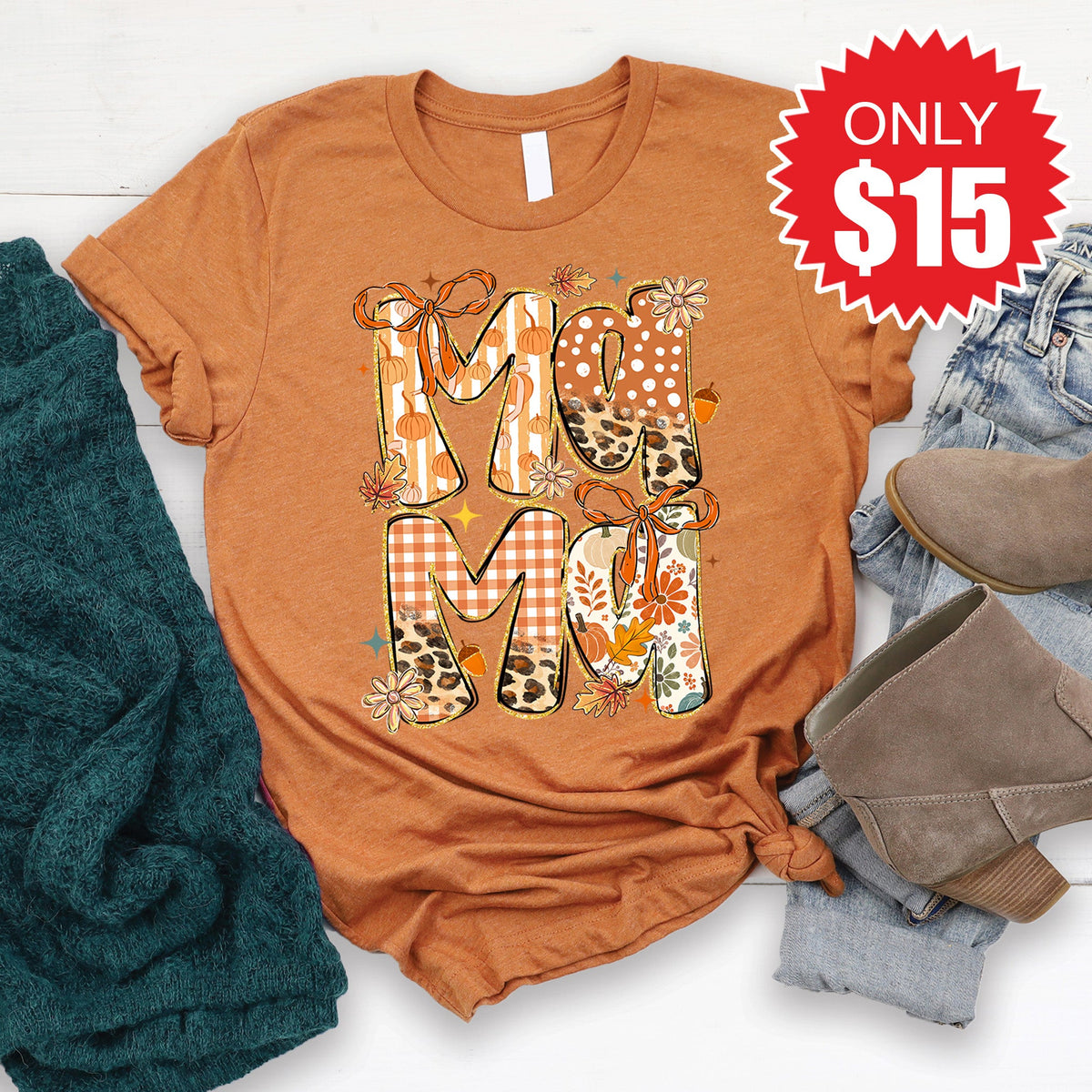 Mama Tee - Heather Autumn - 15 product image 1