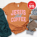 Jesus And Coffee Tee - Heather Autumn - 15 product image 1