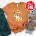Cross And Pumpkins Tee - Heather Autumn - 15 product image 1