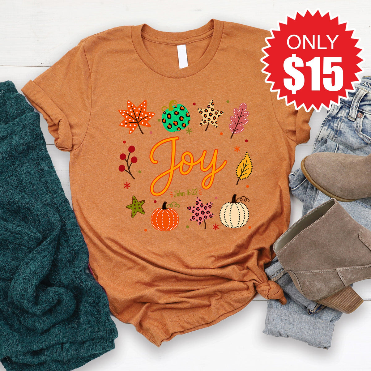 Joy Tee - Heather Autumn - 15 product image 1