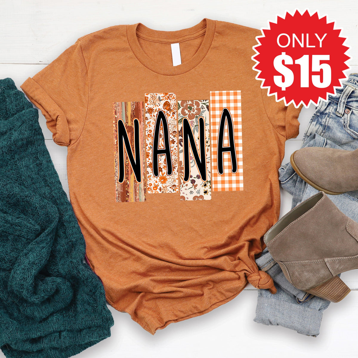 Nana Tee - Heather Autumn - 15 product image 1