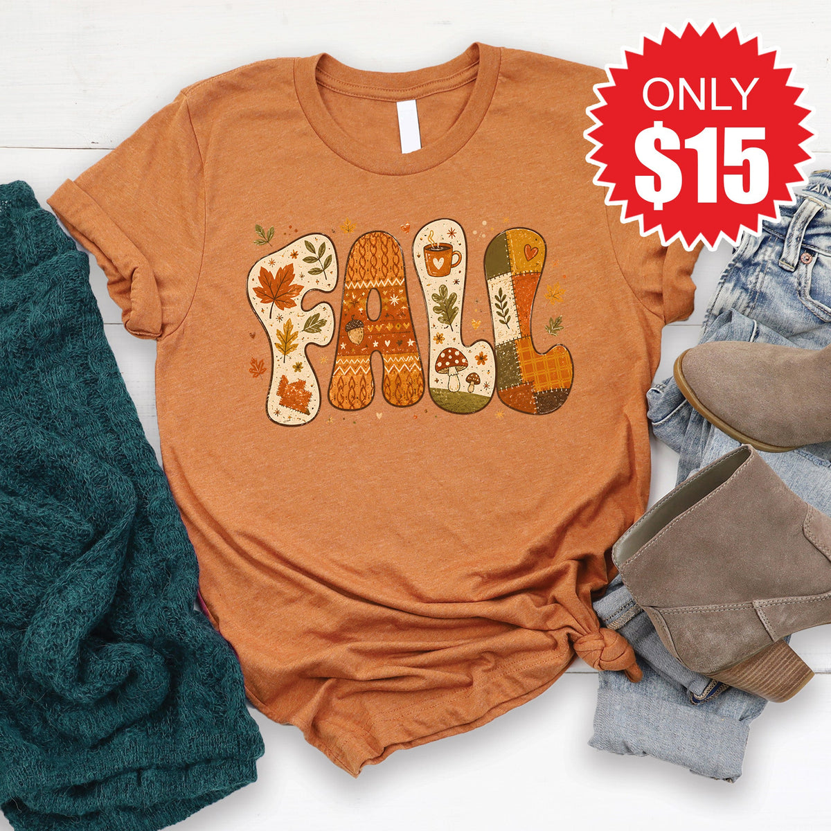 Fall Tee - Heather Autumn - 15 product image 1