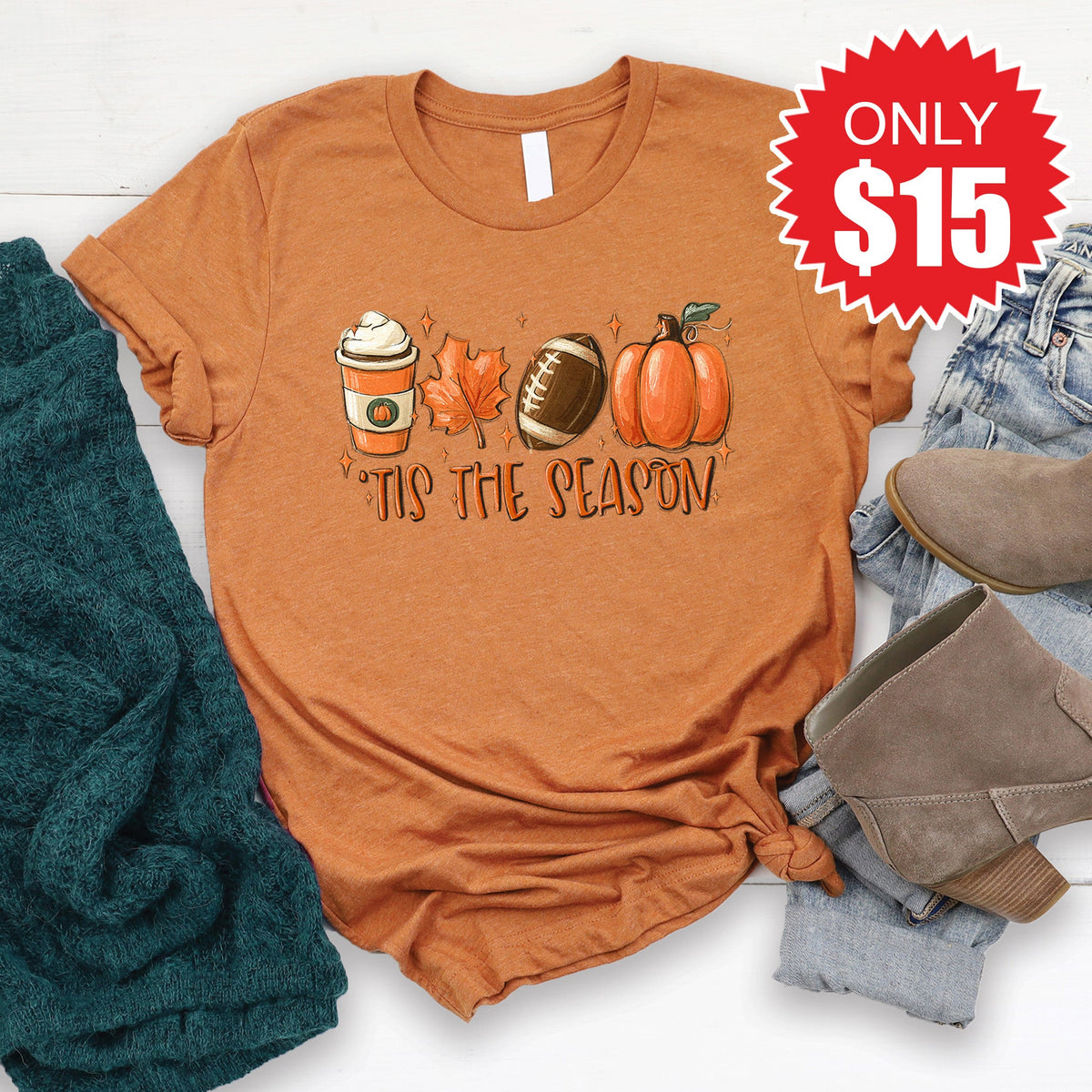 Tis the Season Tee - Heather Autumn - 15 product image 1