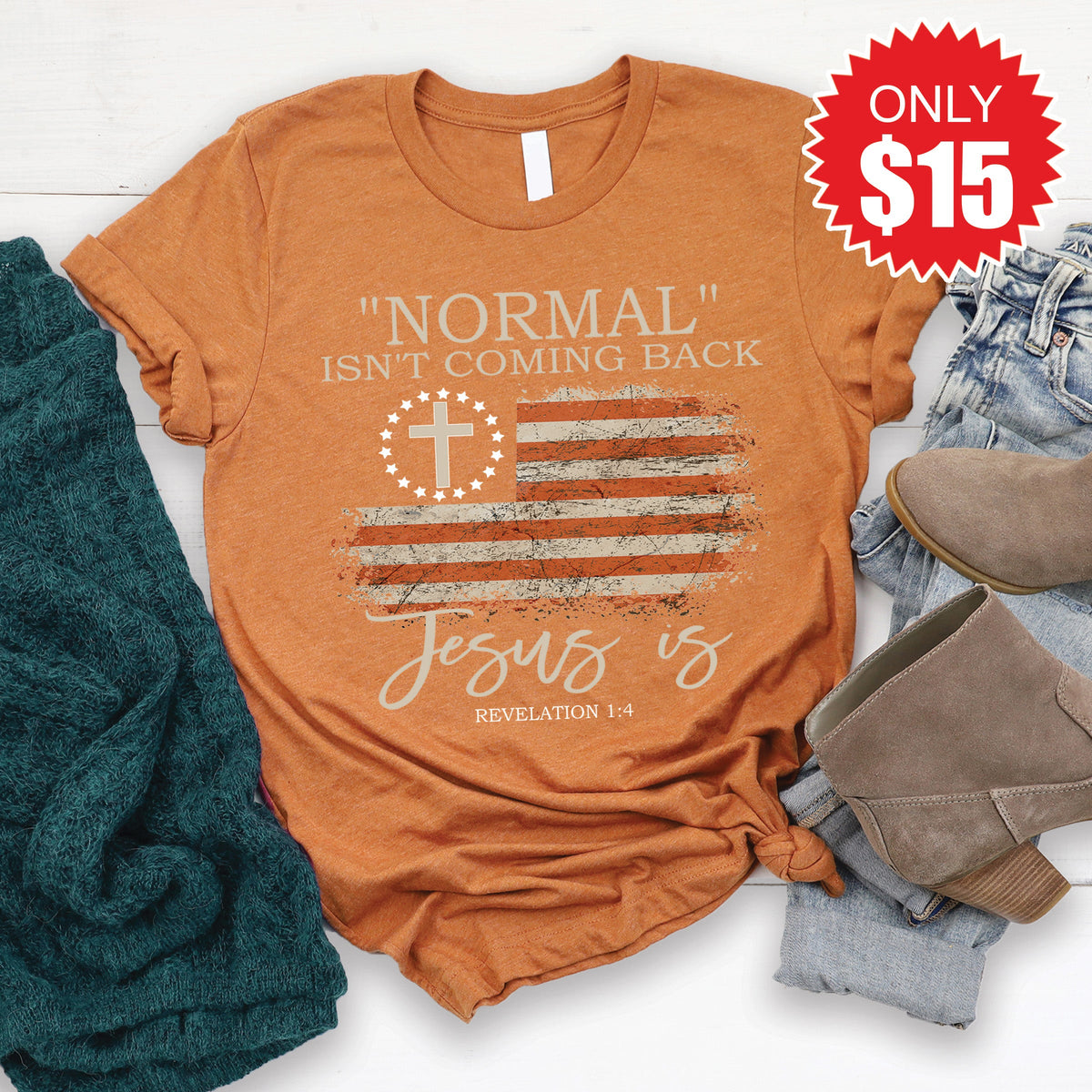 Normal Isn't Coming Back Tee - Heather Autumn - 15 product image 1