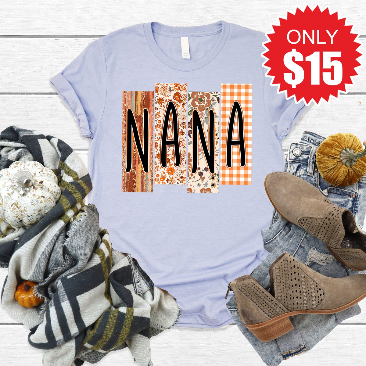 Nana Tee - Heather Blue - 15 product image 1