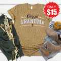 Blessed Grandma Tee - Brown Leopard - 15 product image 1