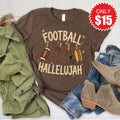 Football Hallelujah Tee - Heather Brown - 15 product image 1