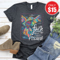 Faith Hummingbird Tee - Heather Charcoal - 15 product image 1