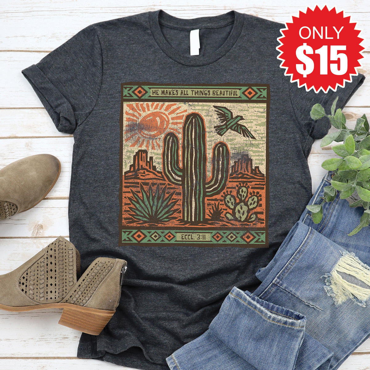 Beautiful Tee - Heather Charcoal - 15 product image 1