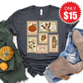 Fall Stamps Tee - Heather Charcoal - 15 product image 1