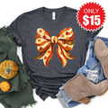 Fall Bow Tee - Heather Charcoal - 15 product image 1