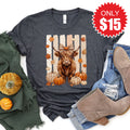 Fall Cow Tee - Heather Charcoal - 15 product image 1