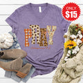 Pray V-Neck - Heather Deep Purple - 15