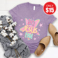 Big Jesus Fan V-Neck - Heather Deep Purple - 15