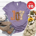 Joy V-Neck - Heather Deep Purple - 15
