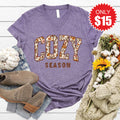Cozy Season V-Neck - Heather Deep Purple - 15