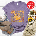 Pumpkin V-Neck - Heather Deep Purple - 15
