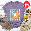 Pumpkin V-Neck - Heather Deep Purple - 15