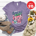 I Choose Joy V-Neck - Heather Deep Purple - 15