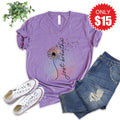 Just Breathe V-Neck - Heather Grape - 15