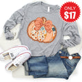 Pumpkin Long Sleeve - Heather Grey - 17 product image 1