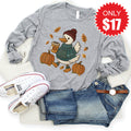 Bruh Its Fall Long Sleeve - Heather Grey - 17 product image 1