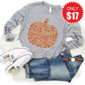 Pumpkin Long Sleeve - Heather Grey - 17 product image 1
