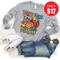 Thankful Grateful Blessed Fall Long Sleeve - Heather Grey product image 1