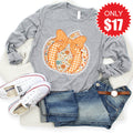 Pumpkin Long Sleeve - Heather Grey - 17 product image 1