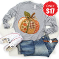 Pumpkin Long Sleeve - Heather Grey - 17 product image 1