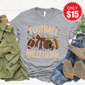 Football Hallelujah Tee - Heather Grey - 15 product image 1