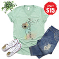 Just Breathe V-Neck - Heather Honeydew - 15