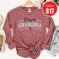 Blessed Grandma Long Sleeve - Heather Mauve - 17 product image 1